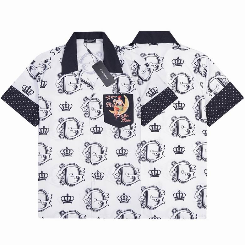 D*G White Short Sleeve Shirt #1 | Men's Streetwear