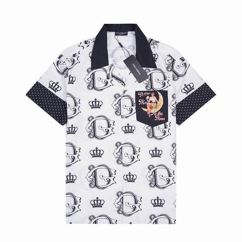 D*G White Short Sleeve Shirt #1 | Men's Streetwear
