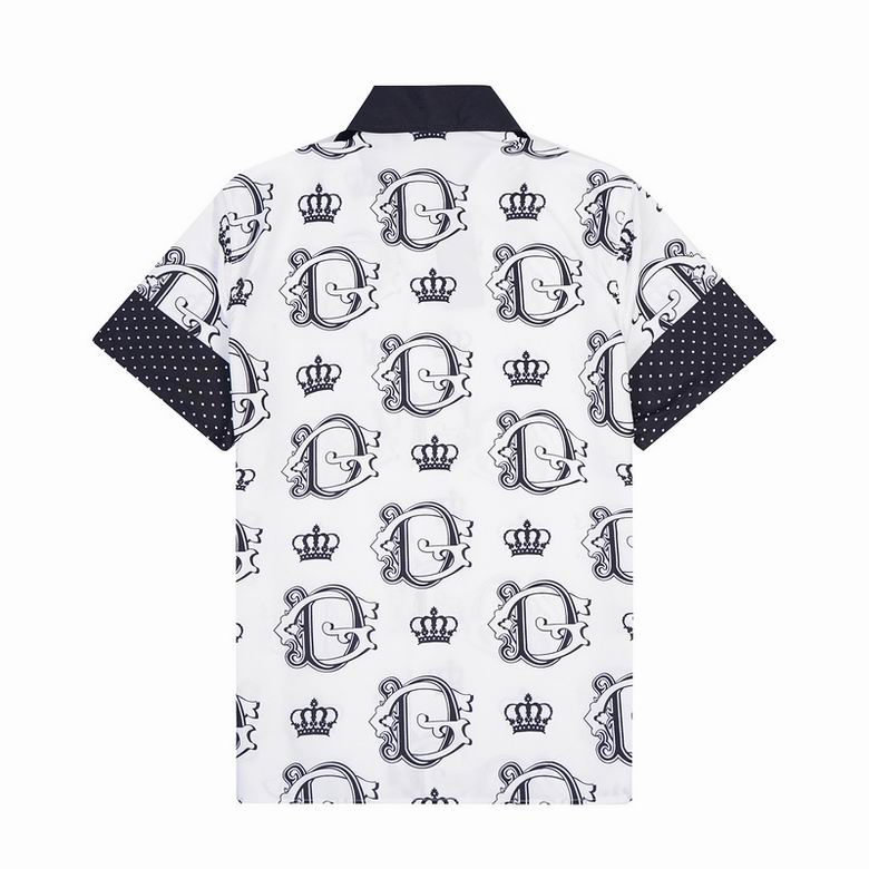 D*G White Short Sleeve Shirt #1 | Men's Streetwear