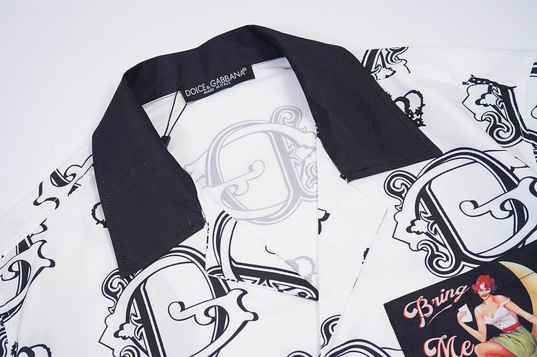 D*G White Short Sleeve Shirt #1 | Men's Streetwear