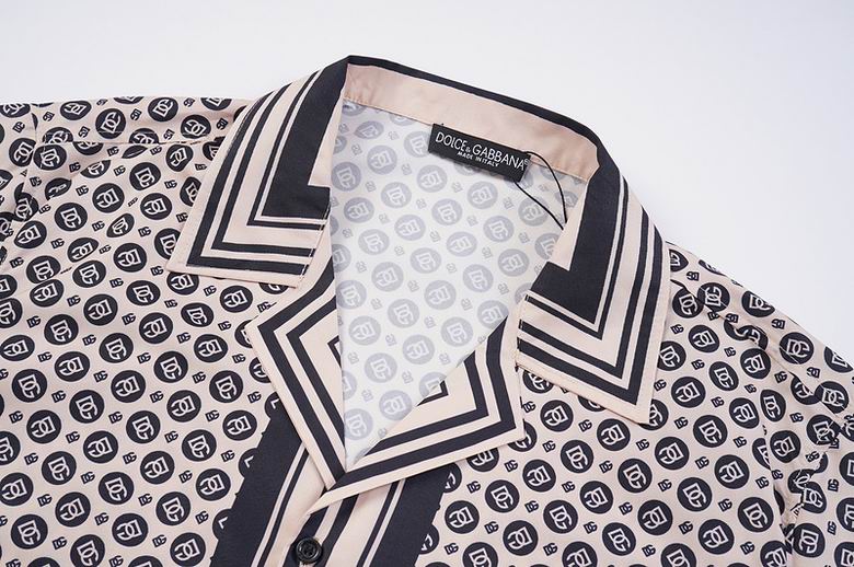 White Monogram Short Sleeve Shirt | Men's Streetwear