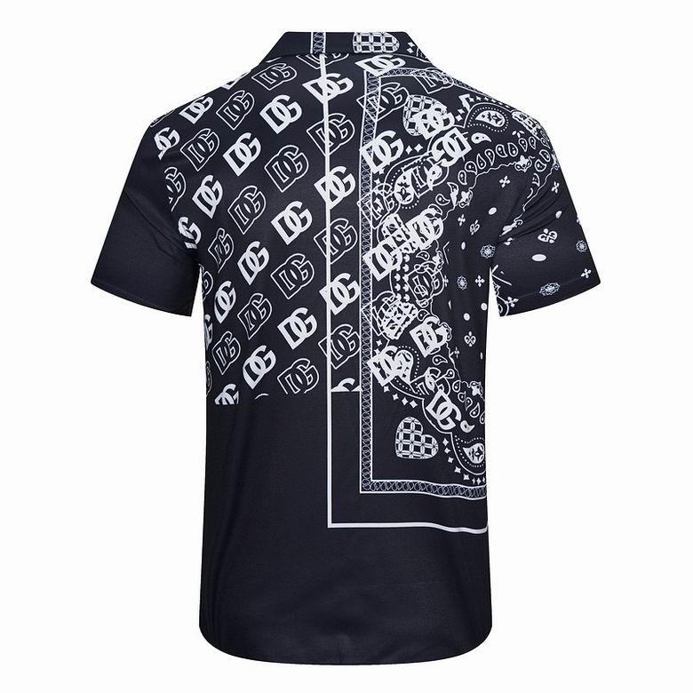 D*G Black Bandana Short Sleeve Shirt | Men's Streetwear