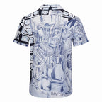 Blue Short Sleeve Shirt #9 | Men's Streetwear