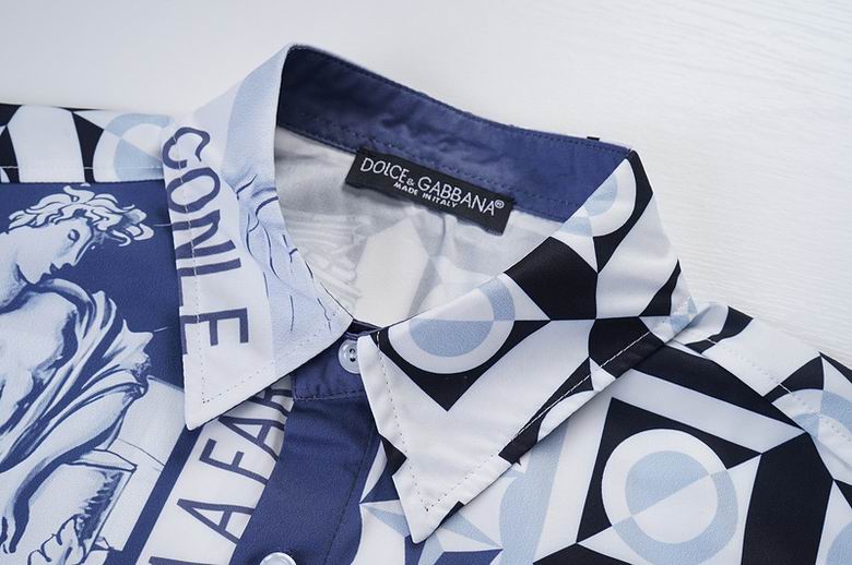 D*G Blue Short Sleeve Shirt #9 | Men's Streetwear