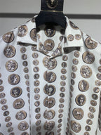 White Short Sleeve Shirt #13 | Men's Streetwear