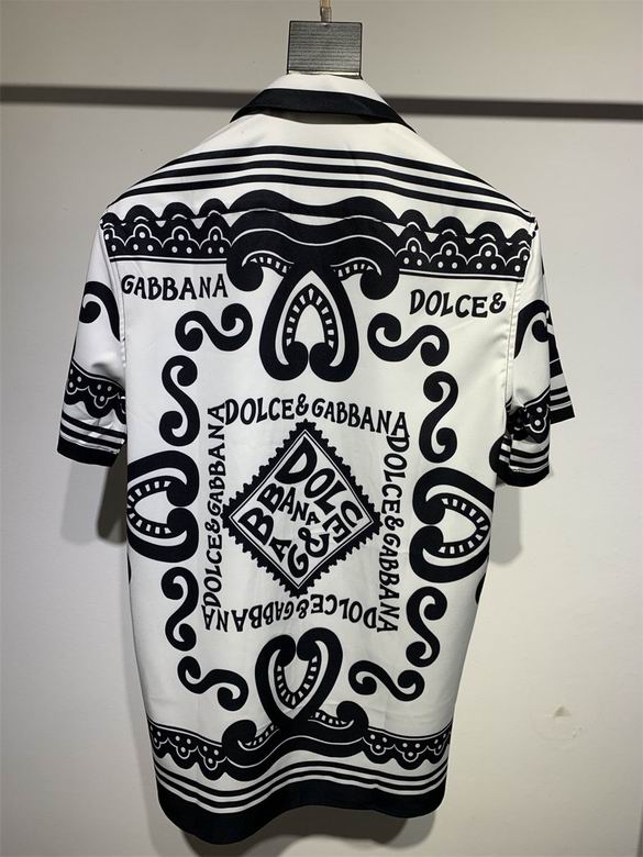 D*G White Short Sleeve Shirt #14 | Men's Streetwear