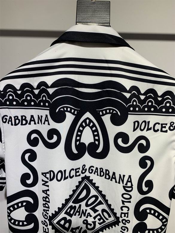 D*G White Short Sleeve Shirt #14 | Men's Streetwear