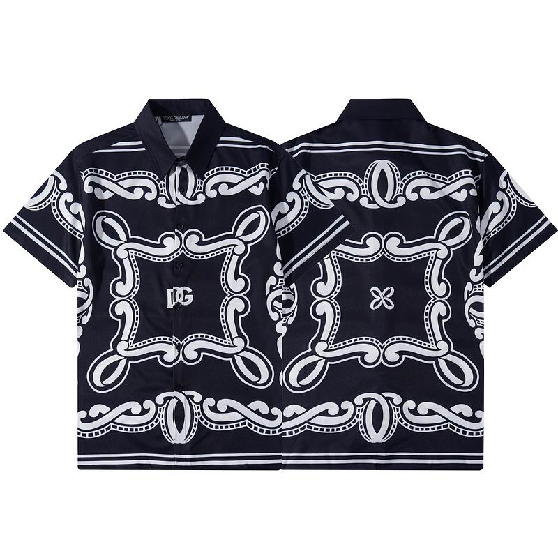 D*G Black Short Sleeve Shirt #10 | Men's Streetwear