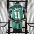 Kyrie Irving No.11 Dallas Mavericks Throwback Green Jersey 2025-26 NBA Authentic Swingman Jersey - View 1