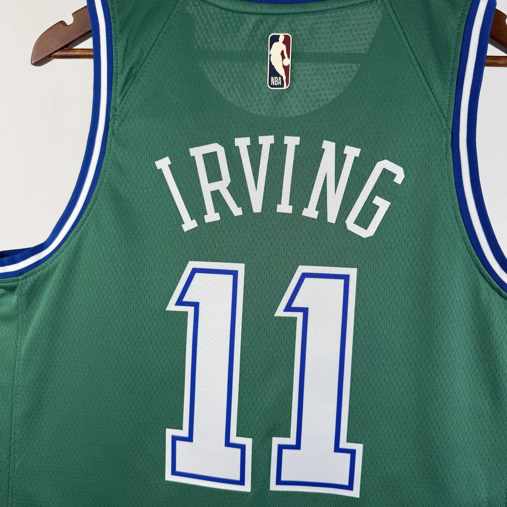 Kyrie Irving No.11 Dallas Mavericks Throwback Green Jersey 2025-26 NBA Authentic Swingman Jersey - View 2