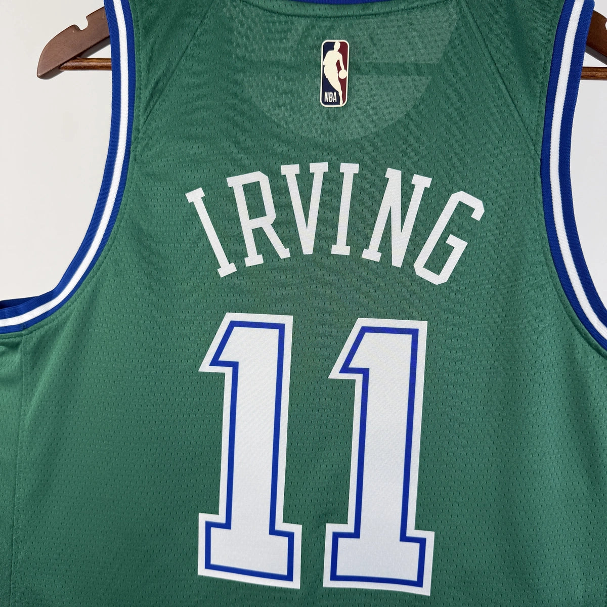 Kyrie Irving No.11 Dallas Mavericks Throwback Green Jersey 2025-26 NBA Authentic Swingman Jersey - View 2