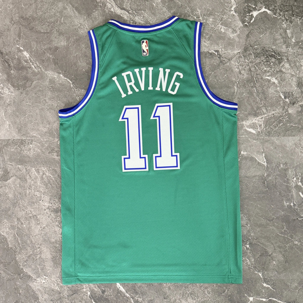 Kyrie Irving No.11 Dallas Mavericks Throwback Green Jersey 2025-26 NBA Authentic Swingman Jersey - View 7