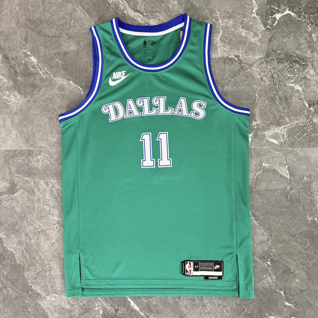 Kyrie Irving No.11 Dallas Mavericks Throwback Green Jersey 2025-26 NBA Authentic Swingman Jersey - View 8