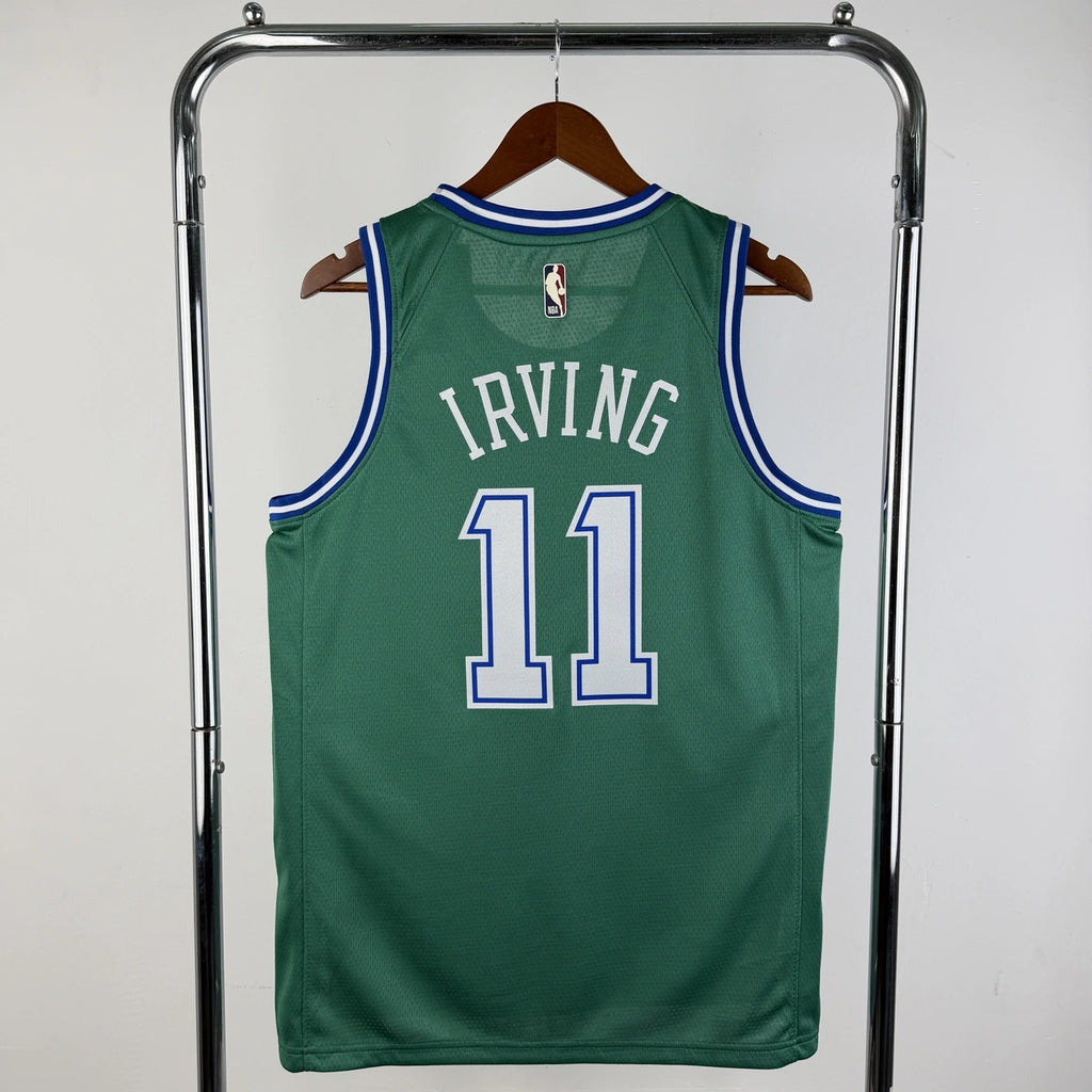 Kyrie Irving No.11 Dallas Mavericks Throwback Green Jersey 2025-26 NBA Authentic Swingman Jersey - View 9