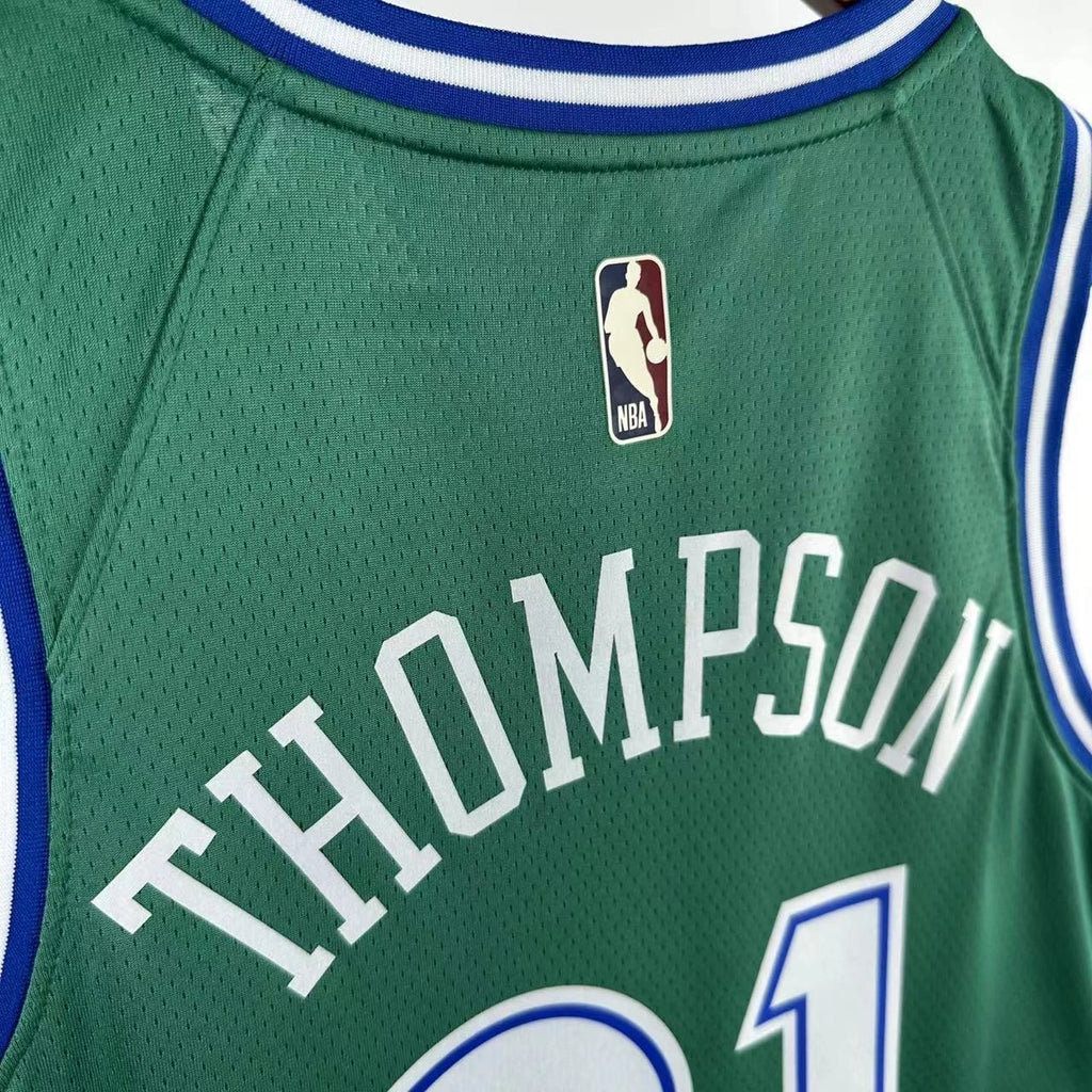 Klay Thompson No.31 Dallas Mavericks Throwback Green Jersey 2025-26 NBA Authentic Swingman Jersey - View 5