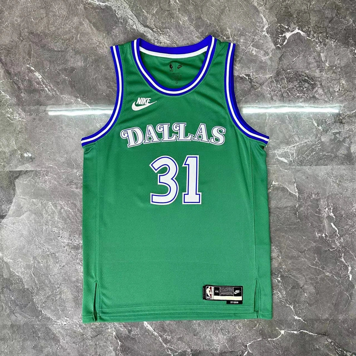 Klay Thompson No.31 Dallas Mavericks Throwback Green Jersey 2025-26 NBA Authentic Swingman Jersey - View 9
