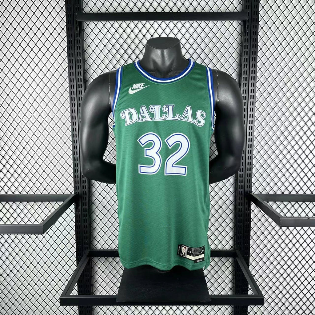 Cooper Flagg No.32 Dallas Mavericks Throwback Green Jersey 2025-26 NBA Authentic Swingman Jersey - View 2