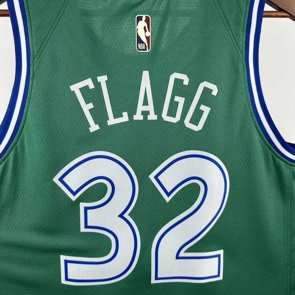 Cooper Flagg No.32 Dallas Mavericks Throwback Green Jersey 2025-26 NBA Authentic Swingman Jersey - View 3