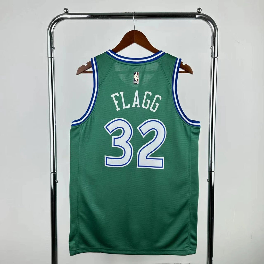 Cooper Flagg No.32 Dallas Mavericks Throwback Green Jersey 2025-26 NBA Authentic Swingman Jersey - View 4