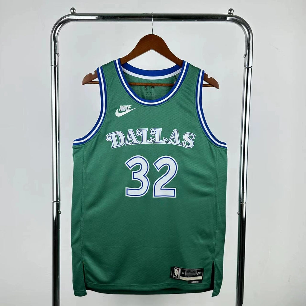 Cooper Flagg No.32 Dallas Mavericks Throwback Green Jersey 2025-26 NBA Authentic Swingman Jersey - View 5