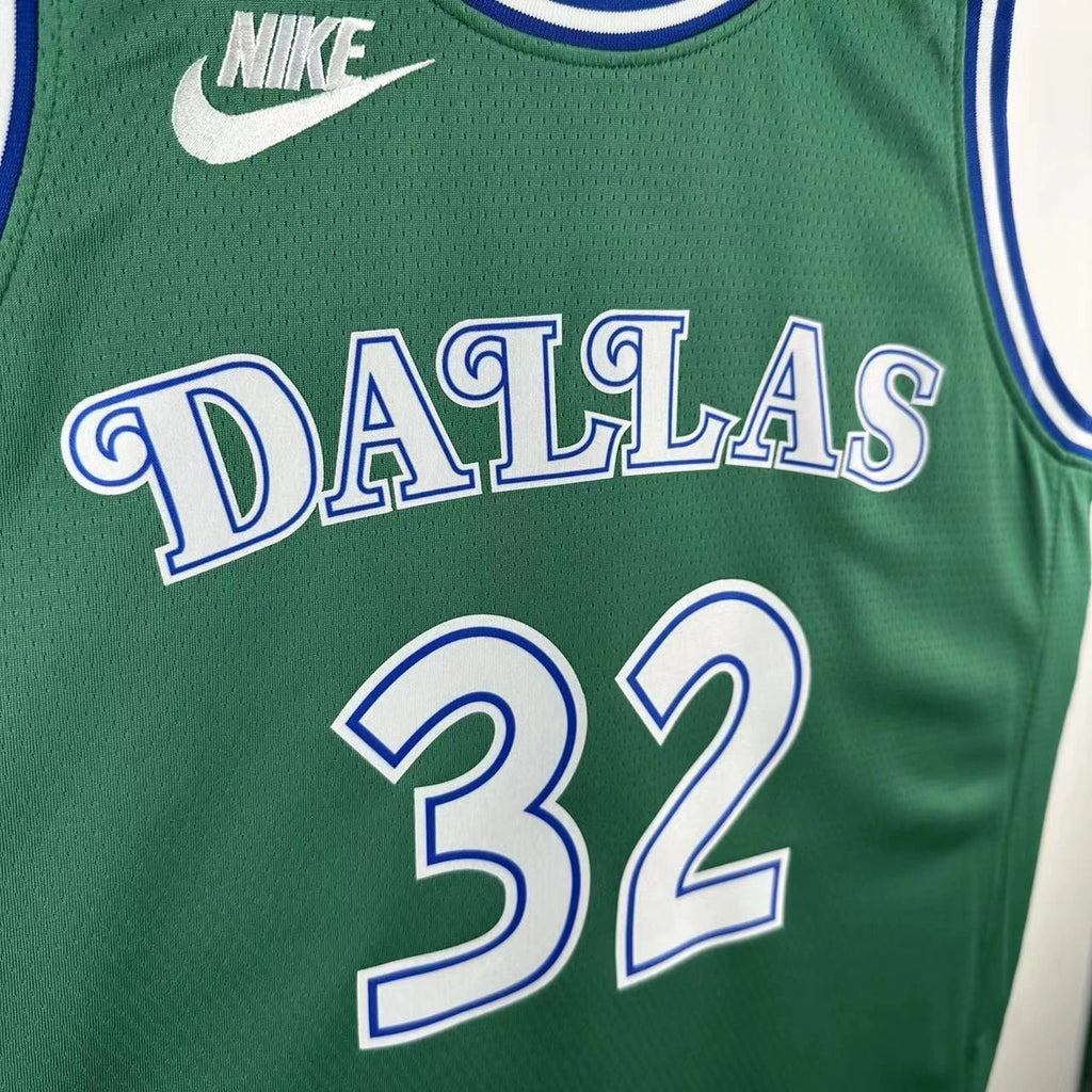 Cooper Flagg No.32 Dallas Mavericks Throwback Green Jersey 2025-26 NBA Authentic Swingman Jersey - View 9