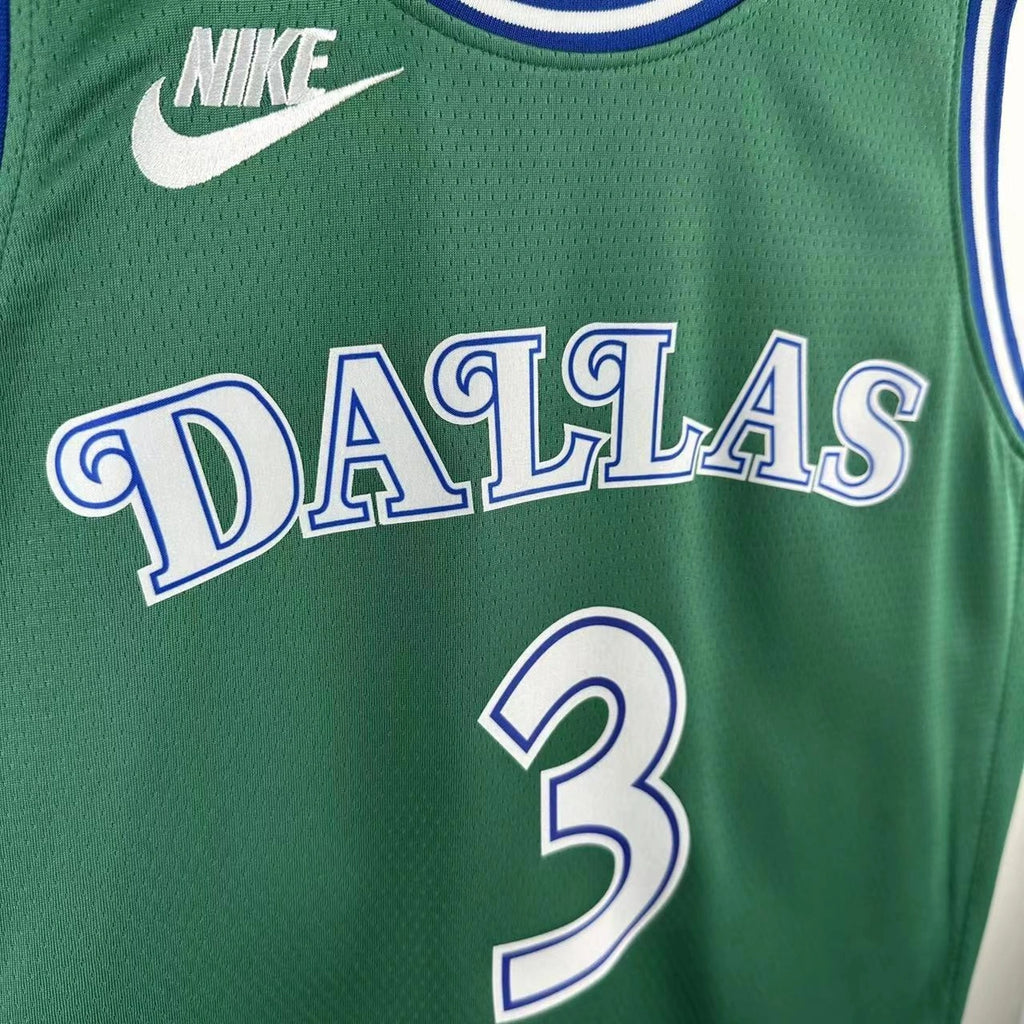 Anthony Davis No.3 Dallas Mavericks Throwback Green Jersey 2025-26 NBA Authentic Swingman Jersey - View 3