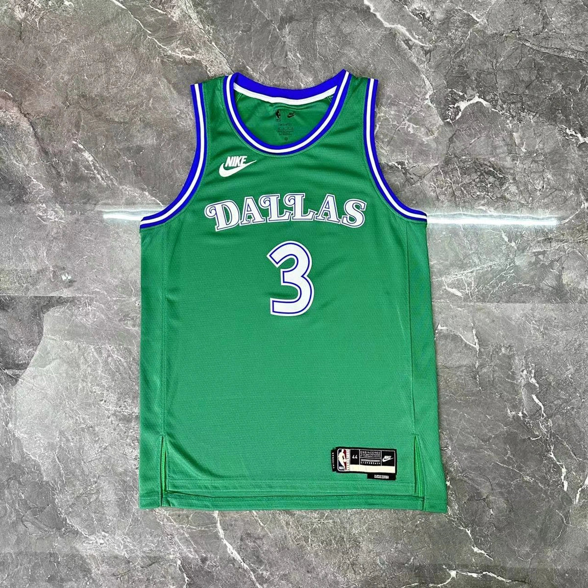 Anthony Davis No.3 Dallas Mavericks Throwback Green Jersey 2025-26 NBA Authentic Swingman Jersey - View 7
