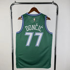 Luka Doncic No.77 Dallas Mavericks Throwback Green Jersey 2025-26 NBA Authentic Swingman Jersey - View 10