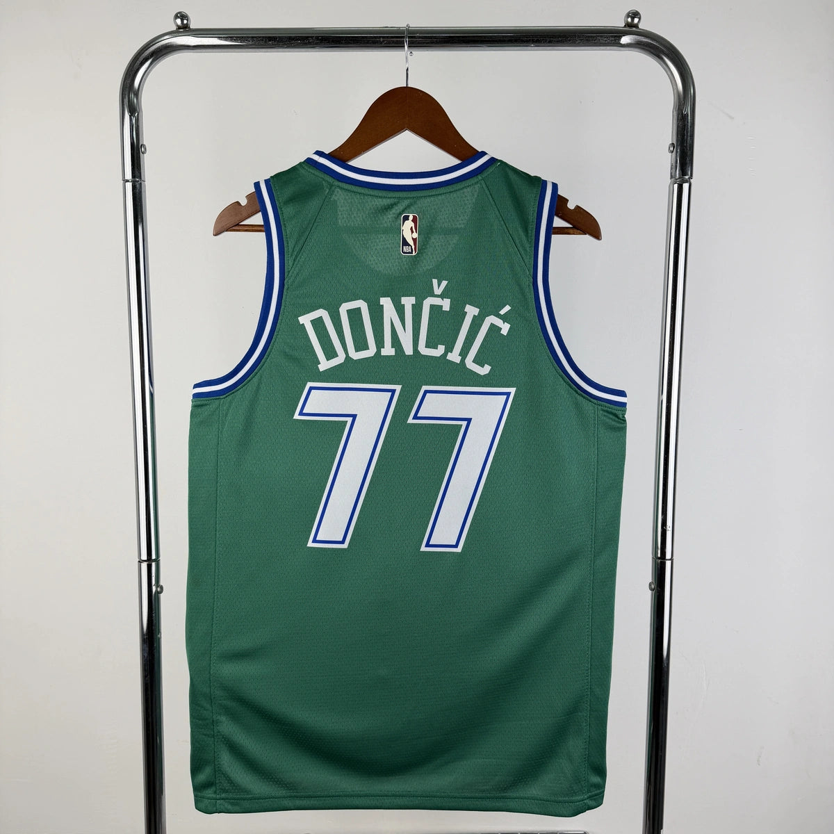 Luka Doncic No.77 Dallas Mavericks Throwback Green Jersey 2025-26 NBA Authentic Swingman Jersey - View 10