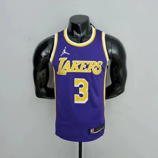 Davis Lakers #3 Jordan Jersey 2021 - View 001