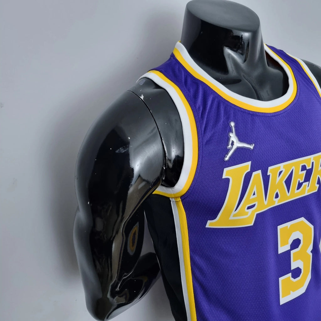 Davis Lakers #3 Jordan Jersey 2021 - View 005