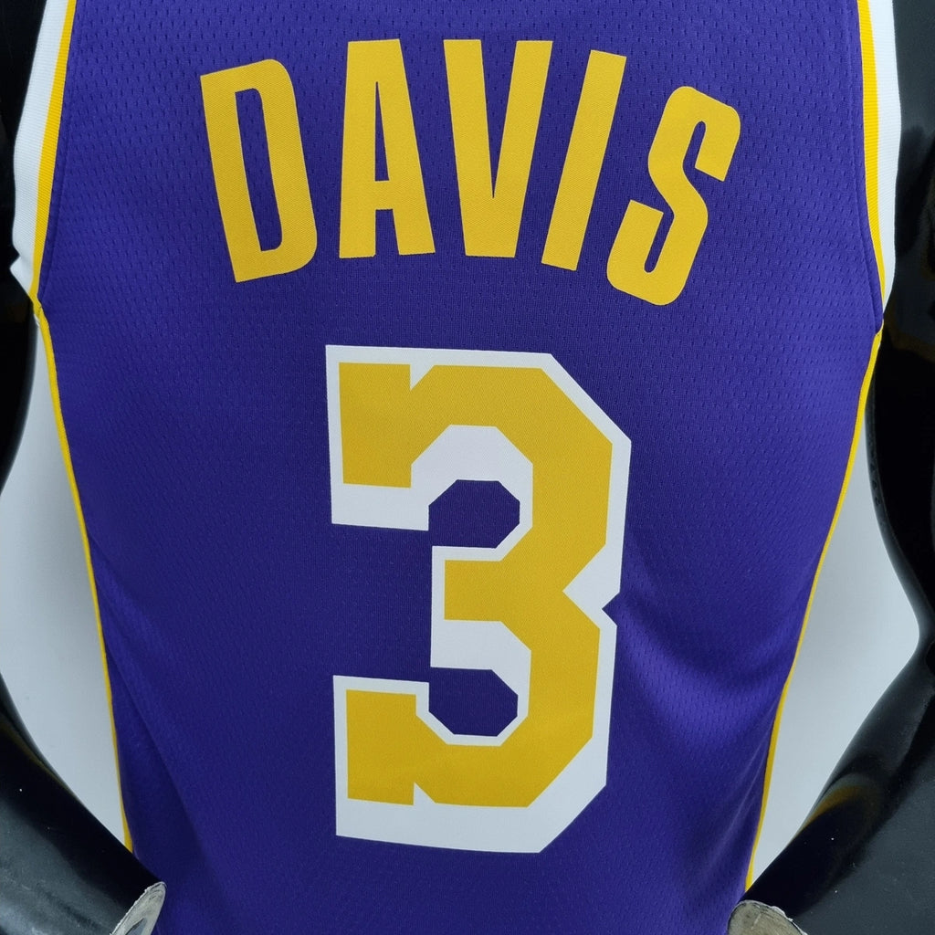 Davis Lakers #3 Jordan Jersey 2021 - View 010
