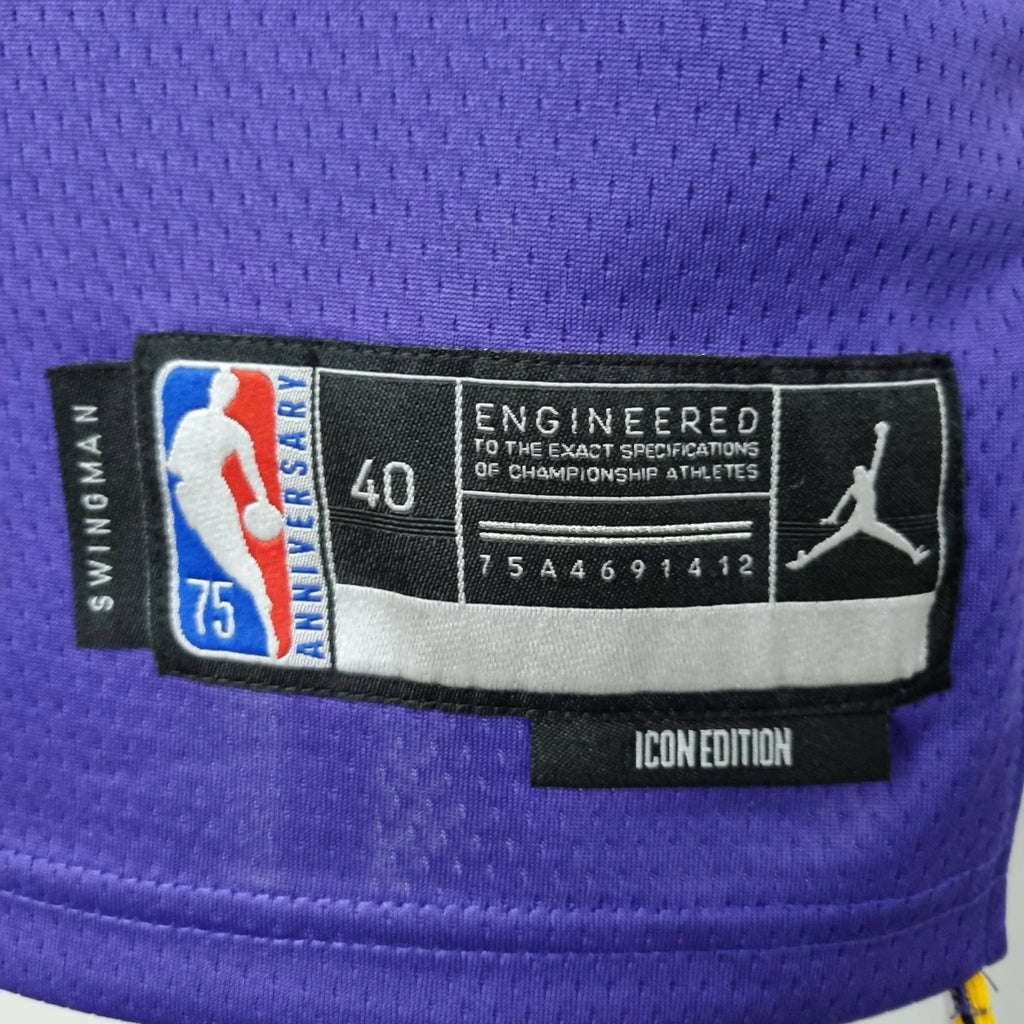 Davis Lakers #3 Jordan Jersey 2021 - View 011
