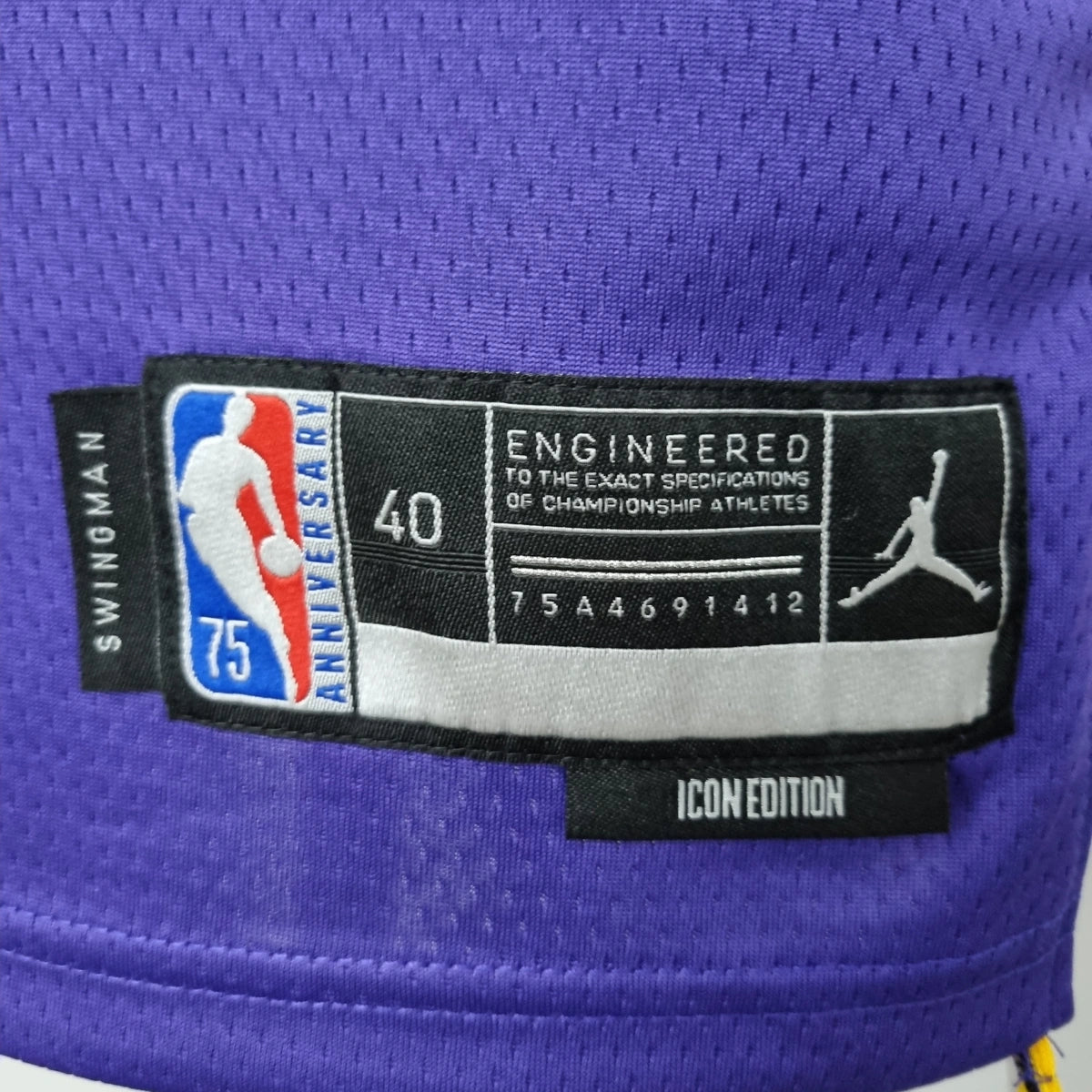 Davis Lakers #3 Jordan Jersey 2021 - View 011