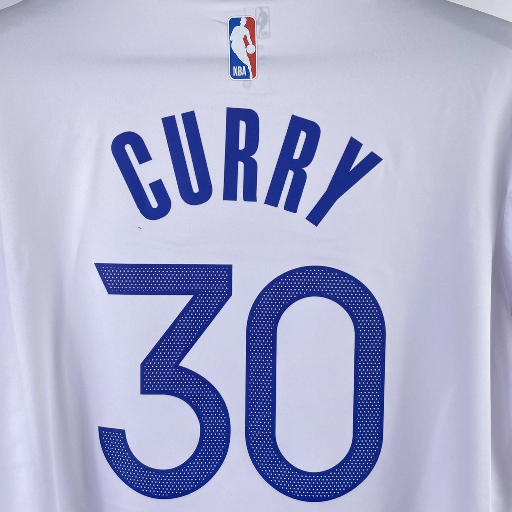 Golden State Warriors #30 White Jersey - View 003
