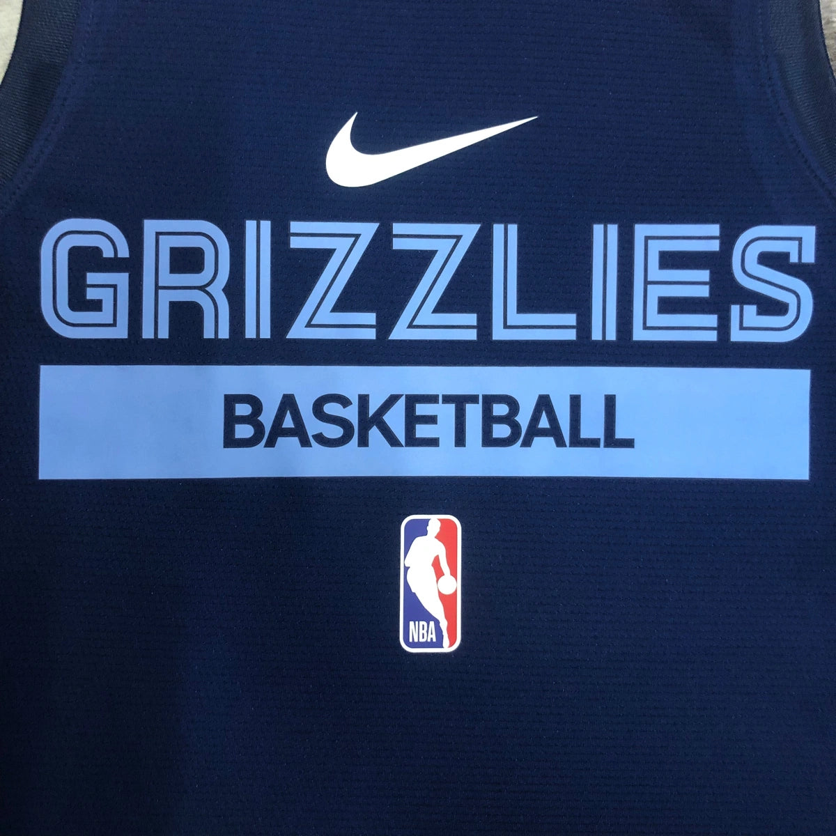 Grizzlies Chest Logo Detail in NavyBlue — Hanging