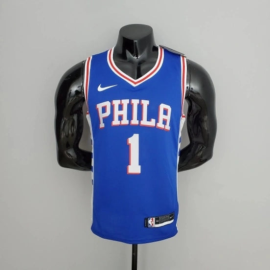 Harden 76ers #1 V-Neck Jersey - View 001