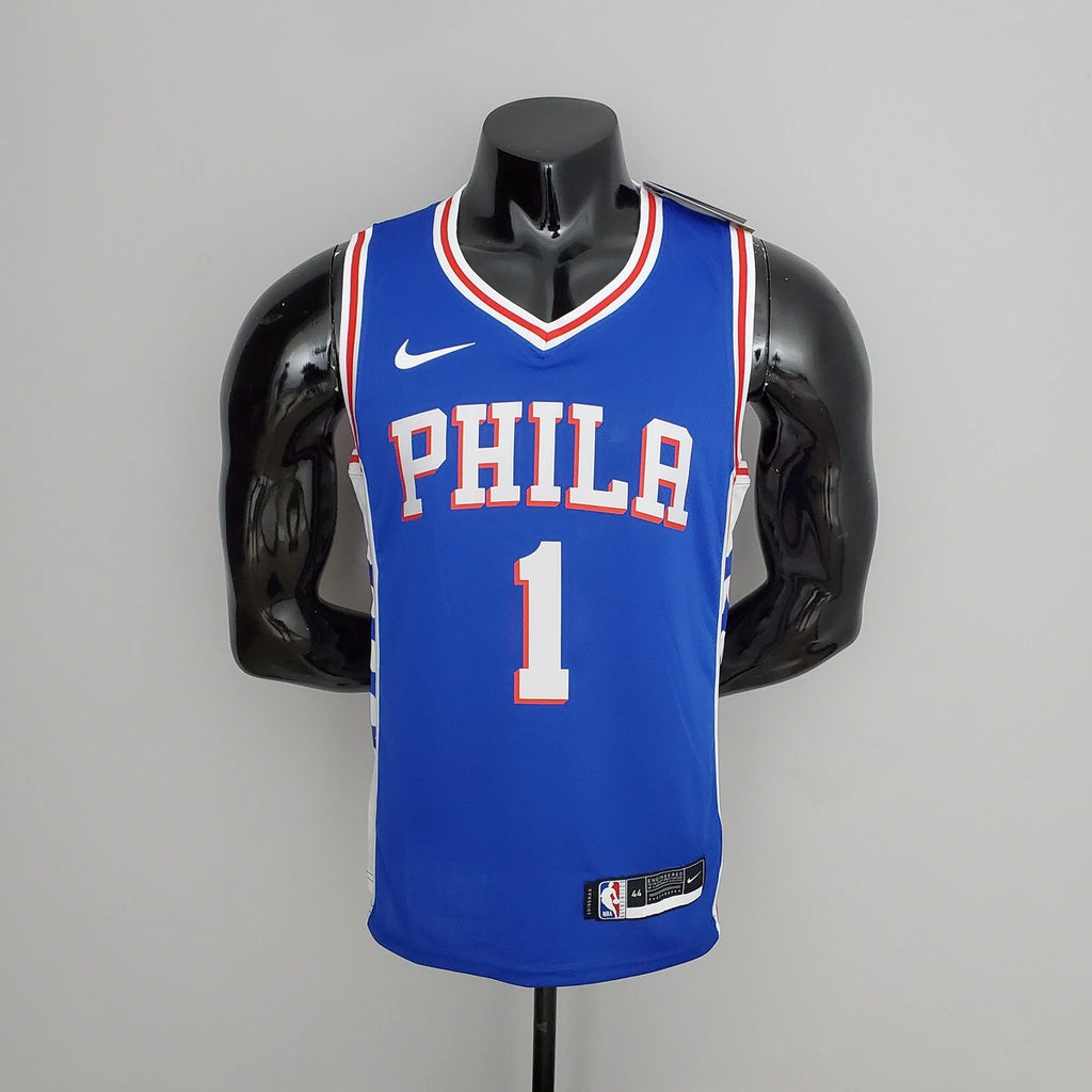 Harden 76ers #1 V-Neck Jersey - View 002