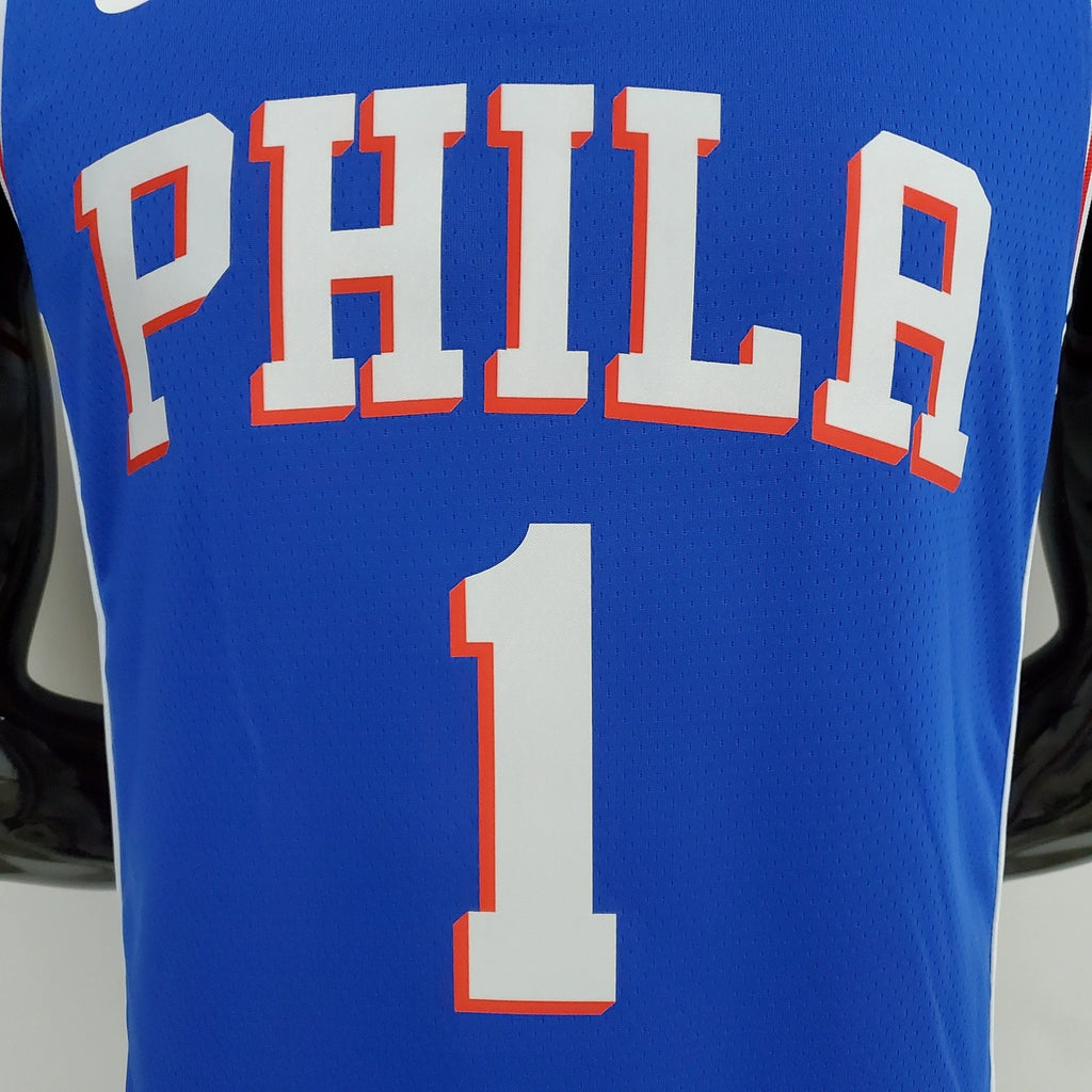 Harden 76ers #1 V-Neck Jersey - View 006