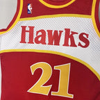 Dominique Wilkins Atlanta Hawks No.21 Throwback Swingman Jersey 1985-86 - View 858