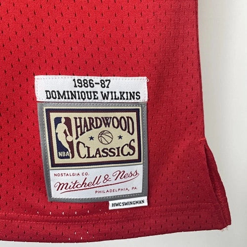 Dominique Wilkins Atlanta Hawks No.21 Throwback Swingman Jersey 1985-86 - View 858