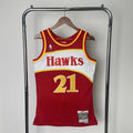 Dominique Wilkins Atlanta Hawks No.21 Throwback Swingman Jersey 1985-86 - View 858