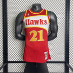 Dominique Wilkins Atlanta Hawks No.21 Throwback Swingman Jersey 1985-86 - View 858
