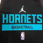 Hornets Front Full View in Black — Flatlay