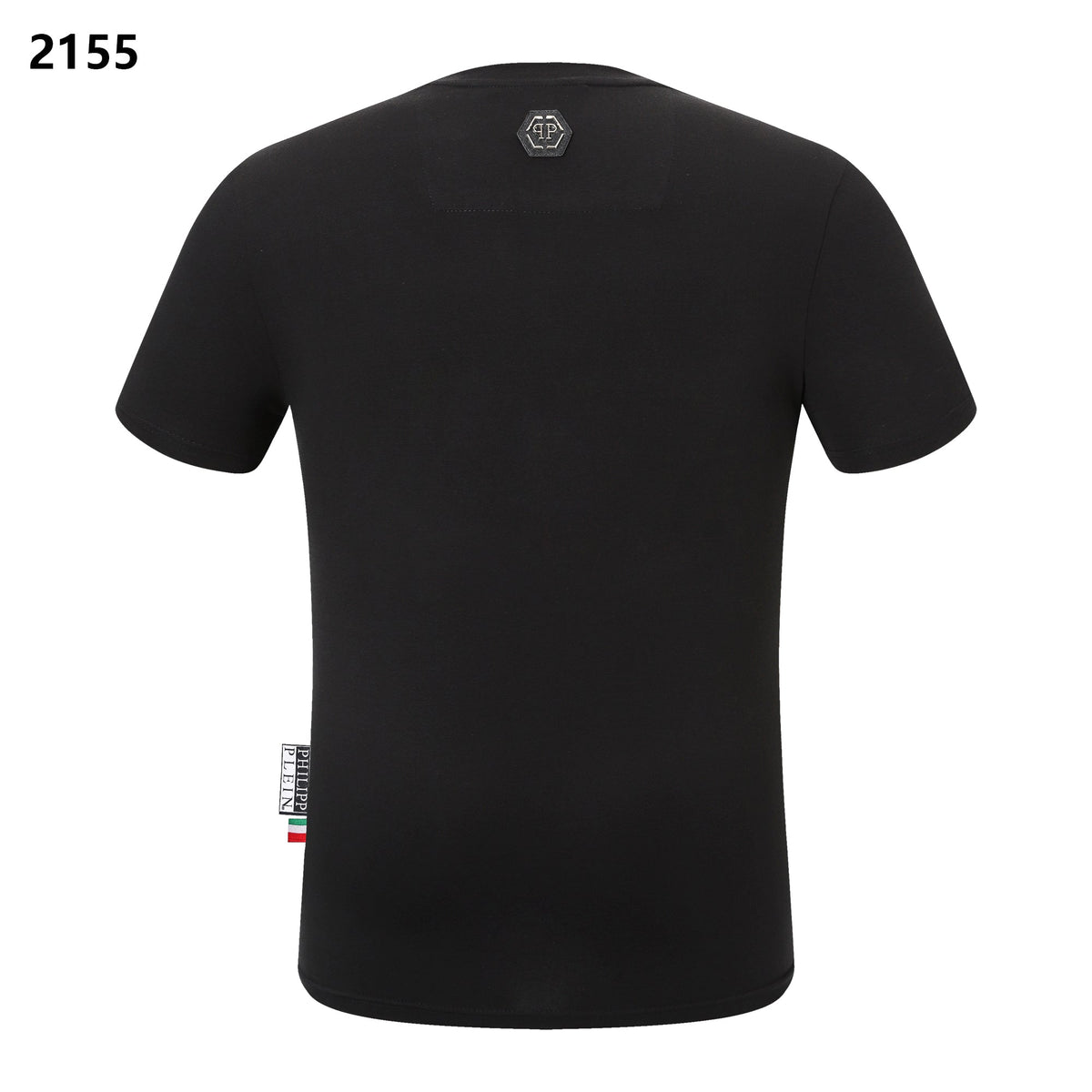PP Men's Black Cotton Streetwear T-Shirt #62