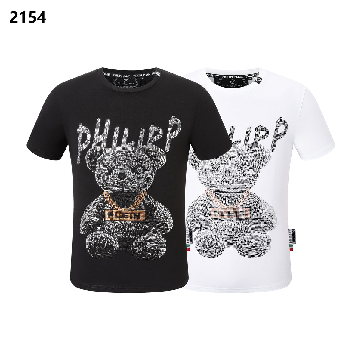 PP Black Streetwear Cotton T-Shirt #61 | Men's Tee