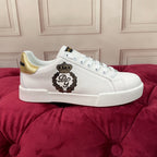 White Leather Casual Sneakers #54 | Men's Streetwear
