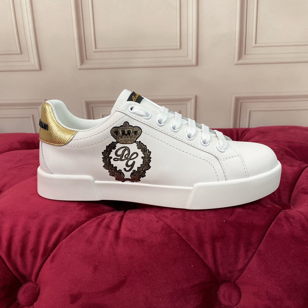 White Leather Casual Sneakers #54 | Men's Streetwear