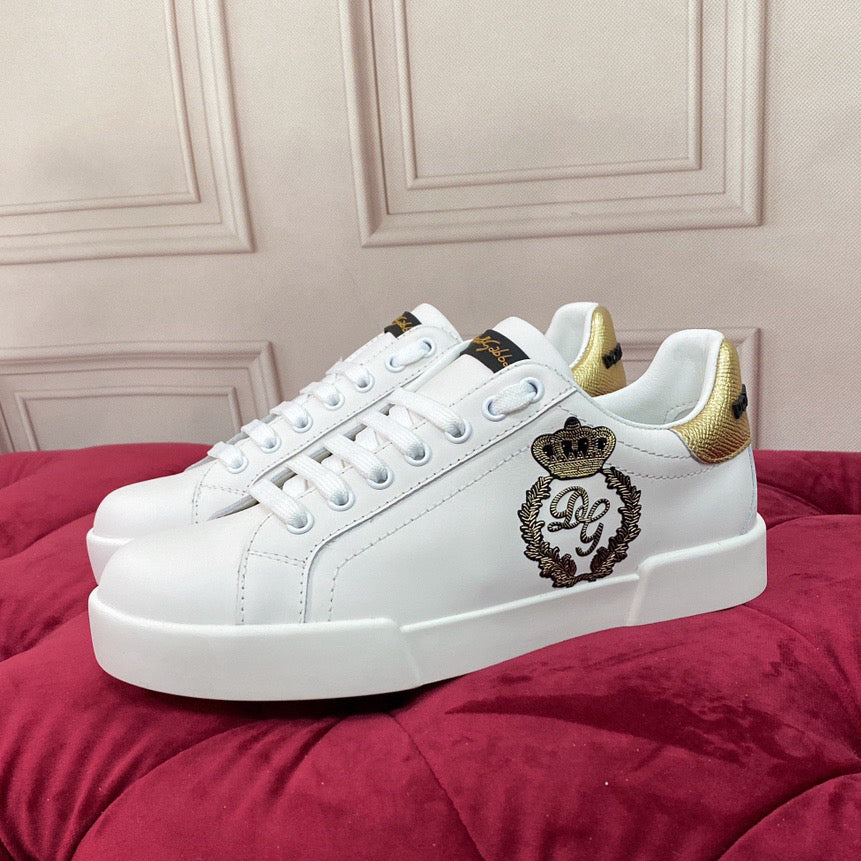White Leather Casual Sneakers #54 | Men's Streetwear