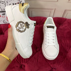 White Leather Casual Sneakers #54 | Men's Streetwear